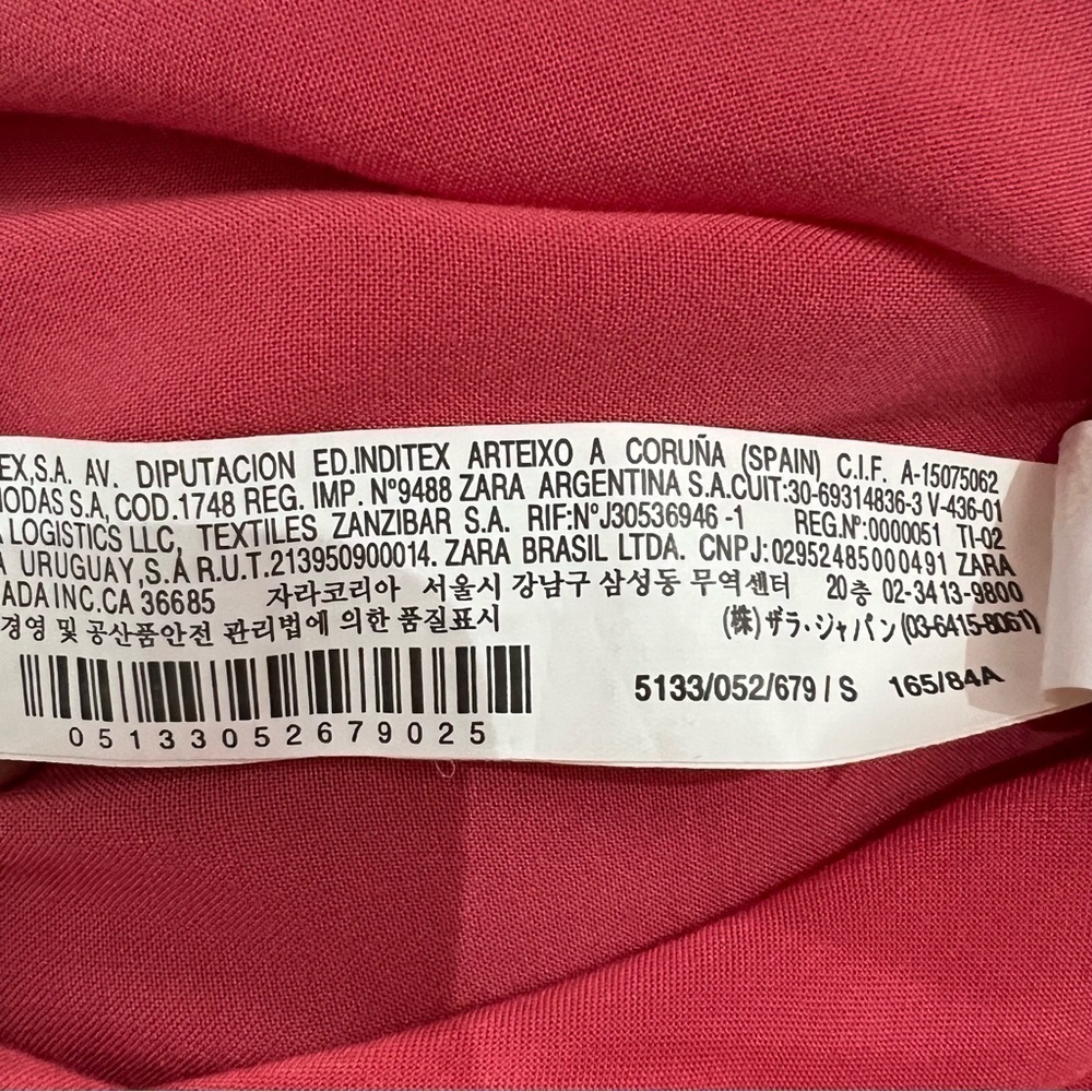 Zara beaded fringed watermelon pink midi maxi dress S - Picture 11 of 11